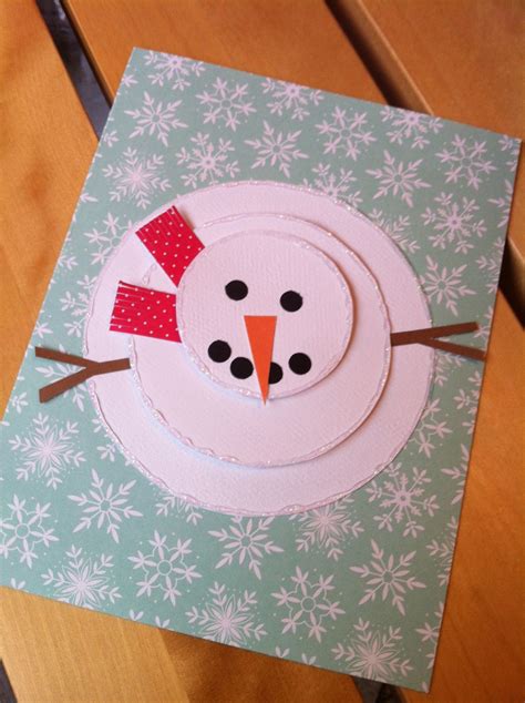 Snowman Card With Aerial View Hand Made Cards By Krysp Paper