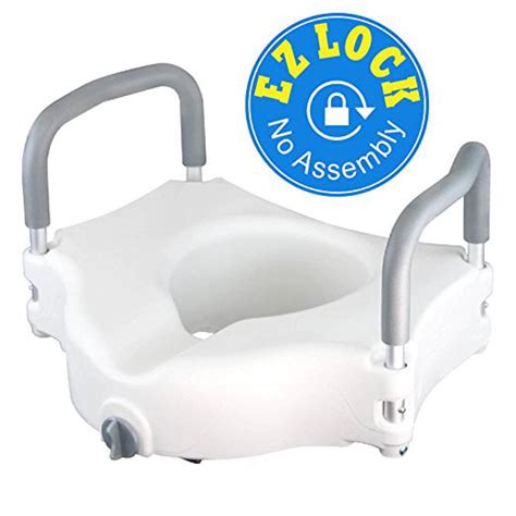 Raised Toilet Seat Best Portable Elevated Riser With Padded Handles