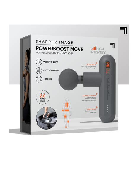 Sharper Image Powerboost™ Move Mini Percussion Massage Gun Shaver Shop