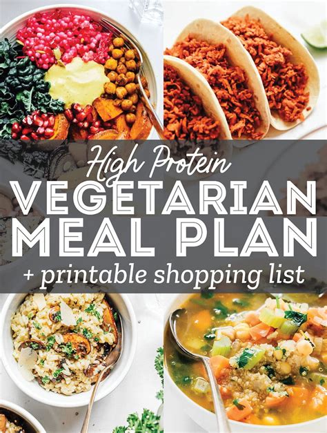 Vegetarian Meal Plan A Week Of High Protein Recipes Live Eat Learn