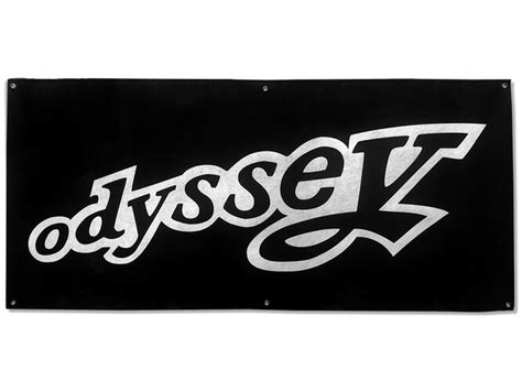 Odyssey Logo Banner Black Bmx Shop Parano Garage First Class Bmx