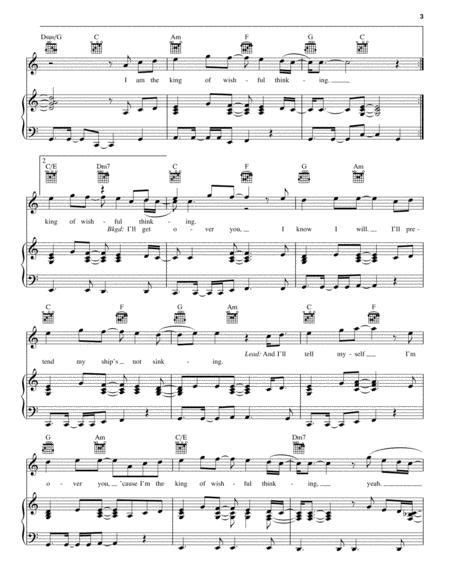 king of wishful thinking by digital sheet music for piano vocal guitar download and print hx