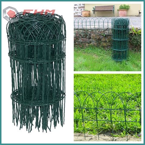 Green Garden Border Fence Scroll Top Rolled Fencing China Manufacturer