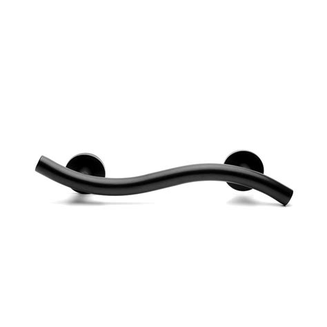 Csi Bathware 24 In Wave Shaped Grab Bar With Concealed Flange In Matte
