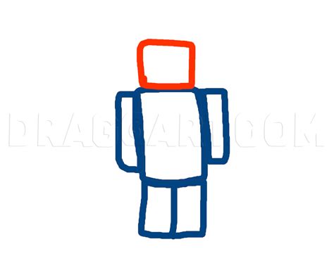 How To Draw A Roblox Noob Step By Step Drawing Guide By Sonic1018