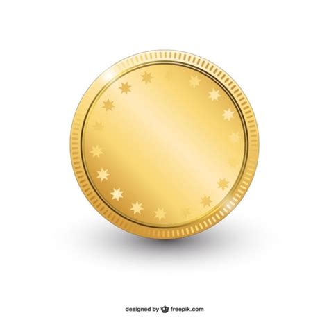 Vector Moneda De Oro Brillante Vector Premium