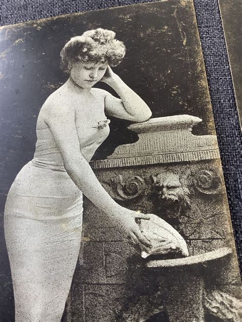 Vintage Glamour French Women Risqu Postcards Mermaid Dress Undivided
