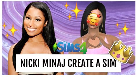 The Sims 4 Speed Cas Nicki Minaj Youtube