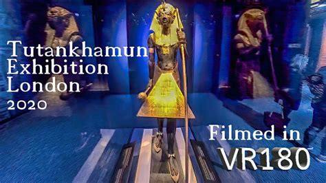 tutankhamun exhibition in london at the sacctchi gallery filmed in vr180 youtube