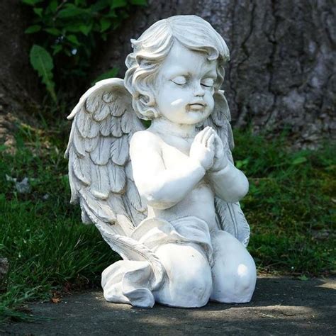 Northlight Cherub Kneeling Praying Angel Religious Outdoor Garden