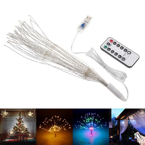Usb Powered Diy Firework Starburst 180 Led Fairy String Light Remote