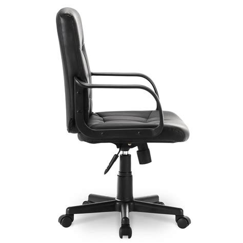These small desk chair models can also be decorated using some more delicate fabric on top or like many small desk chair types mentioned here, the room as a whole must be analyzed before a. Small Leather Task Office Chair Computer Desk Swivel ...