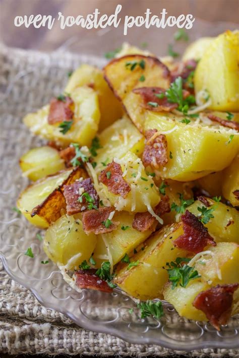 Cut a slit lengthwise across the middle &frac23; Oven Roasted Potatoes {A Great Side Dish} - Lil' Luna