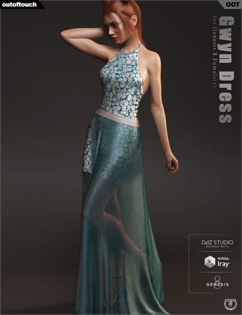 DForce Gwyn Dress For Genesis 8 Female S Daz 3D