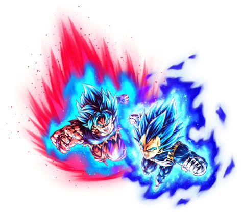 Blue Kaioken X20 Goku And Evolved Blue Vegeta By Princeofdbzgames On