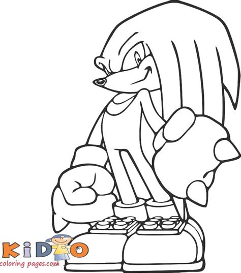 Sonic Knuckles Pages To Color Kids Kids Coloring Pages