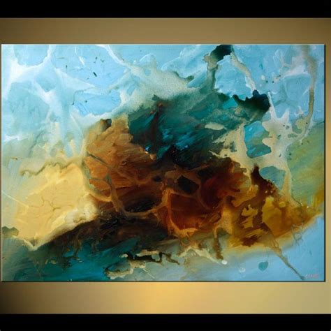 Another Stunning Piece From Osnat Giclee Abstract Blue Abstract