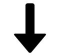 The smiley / emoji ⬇ arrow down to copy/paste! ⬇️ Downwards Black Arrow Emoji