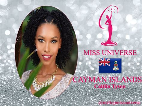 Caitlin Tyson Miss Universe 2018 Contestant Banner Cayman Islands