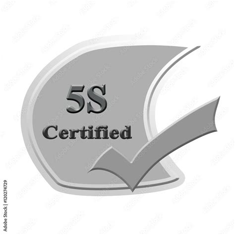 5s Certified Icon Or Symbol Image Concept Design For Business And Use