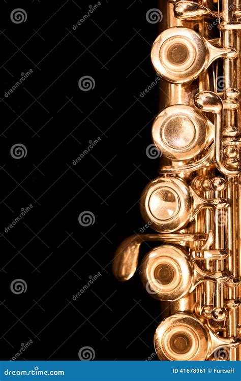 Detail Of Gold Flutes Stock Image Image Of Arts Instrument 41678961