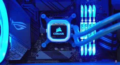 Corsair Liquid Cooling Pc Build Asus Republic Of Gamers Pc Gaming Ddr4