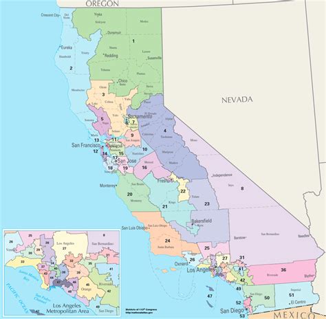 distritos congressionais da califórnia