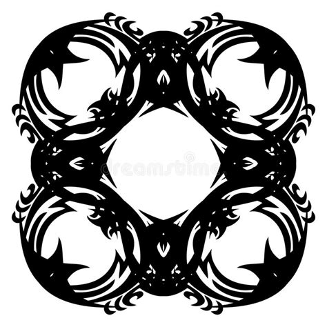Black And White Abstract Mandala Stock Illustration Illustration Of White Design 76904031