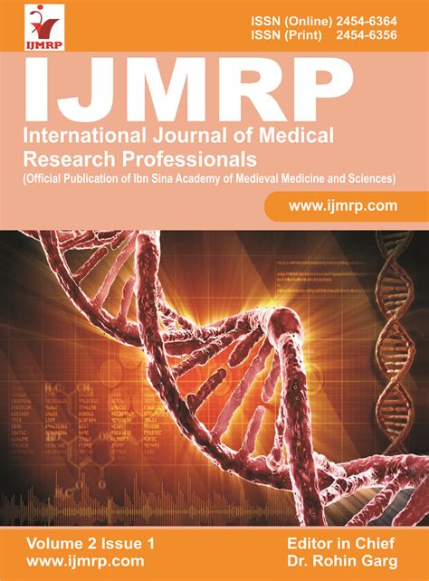 Free medical journals > 3.000 free journals freemedicaljournals.com. International Journal of Medical Research Professionals