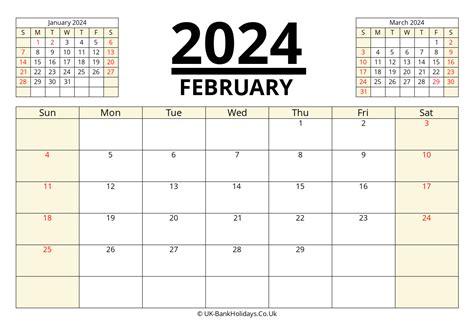 2024 February Calendar Printable With Holidays Calendar Tilly Ginnifer