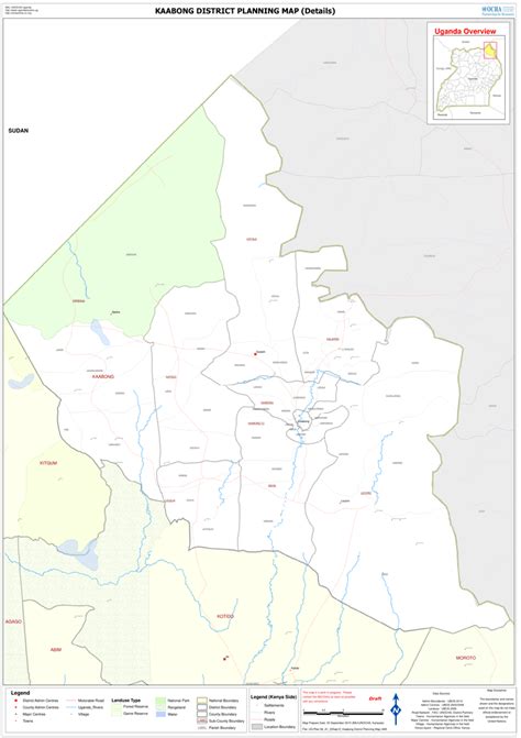 Uganda Kaabong District Planning Map Details As Of 20 Sep 2010 Ocha