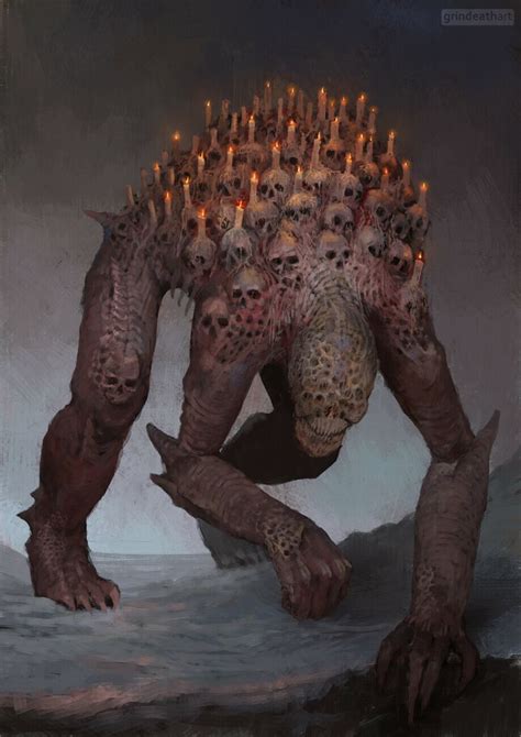 Scifi Fantasy Horror Com Post By Oleg Bulakh Creature Concept Art Dark