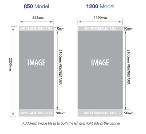 Pull Up Banner Dimensions Template