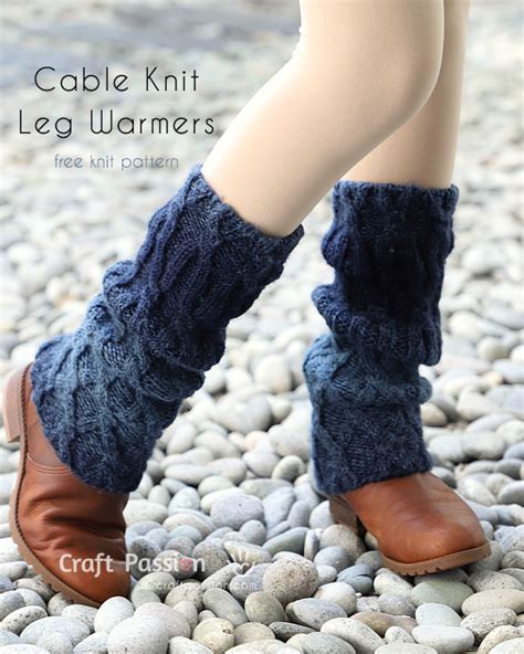 Cable Knit Leg Warmers Free Knitting Pattern Craft Passion