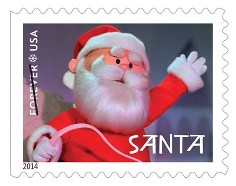 Santa Postage Stamp Printables