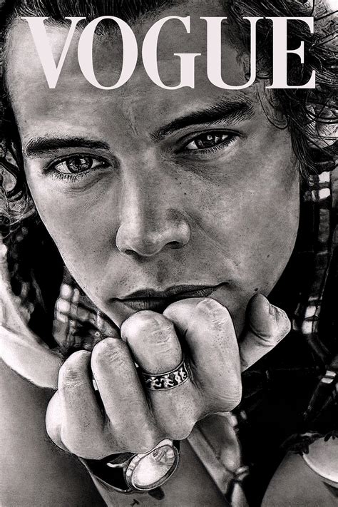Harry Styles Vogue Copertina Magazine Poster Harry Styles Etsy