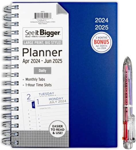 Amazon.com : PlanAhead See it Bigger April 2024- June 2025 Academic