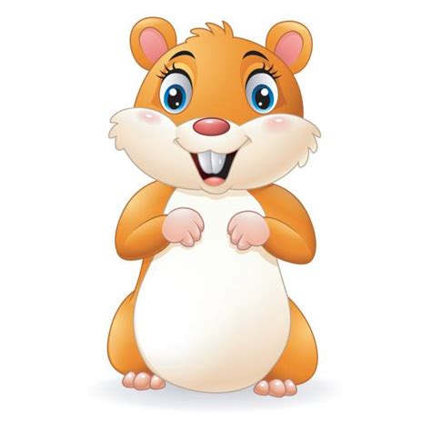 Royalty Free Silhouette Of A Funny Hamsters Clip Art Vector Images