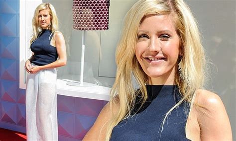Ellie Goulding Shows Off Her Pants In See Through Skirt Daily Mail Online