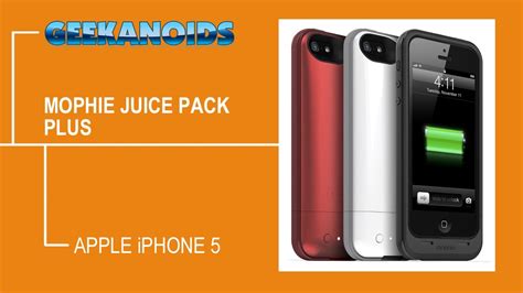 Mophie Juice Pack Plus For Apple Iphone 5 Youtube