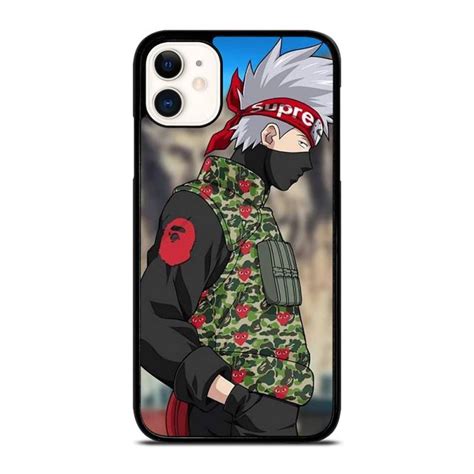 Bape Supreme Kakashi Naruto Iphone 11 Case Kallisu Store