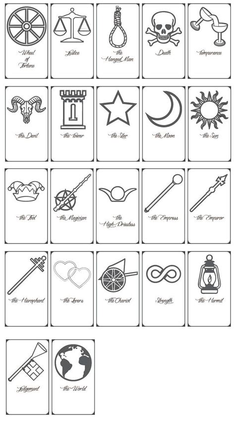 Diy Tarot Cards Template Printable Form Templates And Letter