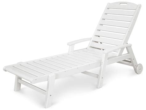 Trex® Outdoor Furniture™ Yacht Club Recycled Plastic Wheeled Chaise Lounge Trxtxw2280