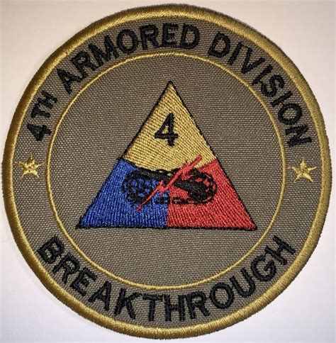 Us Army Ocp 4th Armored Division Breakthrough Patch Decal Patch Co