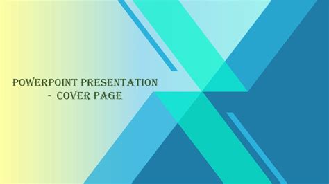 29 Presentation Cover Page Ideas 2022