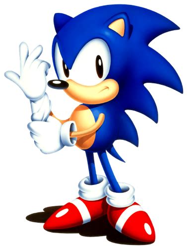 Classic Sonic Artwork From Sonic The Hedgehog Cd Ensonicscanf