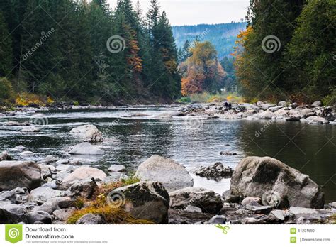 Snoqualmie River Usa Stock Photo Image Of Nature Washington 61201580