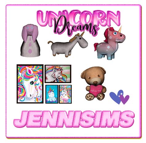 Sims 4 Unicorn Dreams Decorative 5 Items The Sims Book