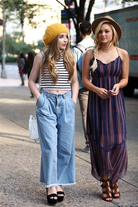 Olivia Holt And Sabrina Carpenter Out Shopping In Manhattan 09162015