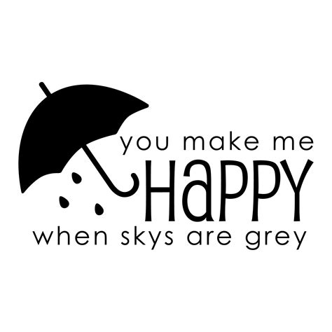 You Make Me Happy Wall Quotes Decal